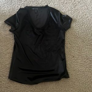 white house black market velvet black top